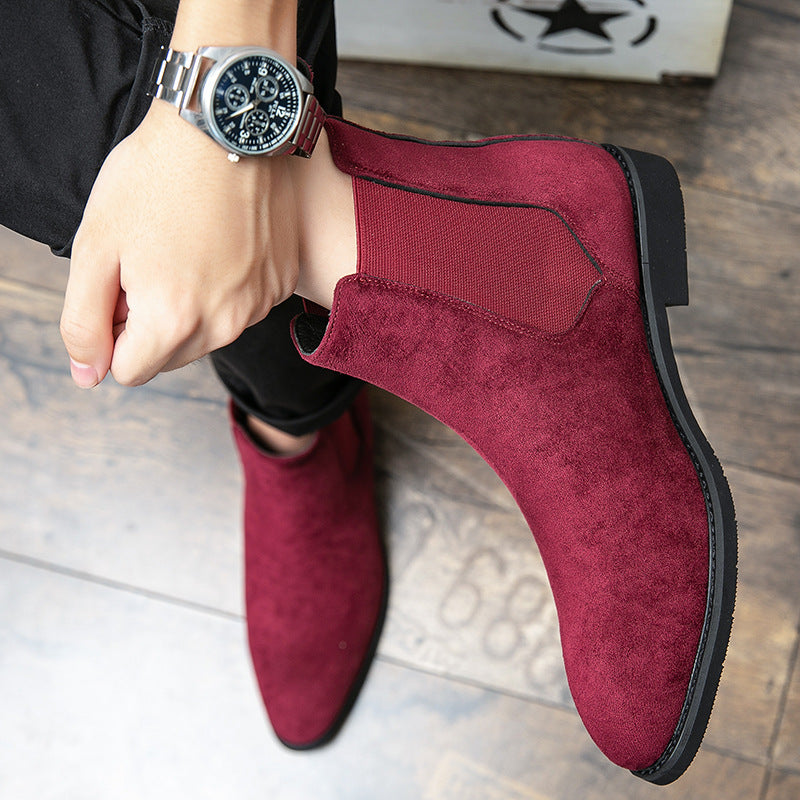 Chaussures décontractées formelles de plus grande taille Chaussures en cuir haut de gamme Boo de cheville de style européen et américain