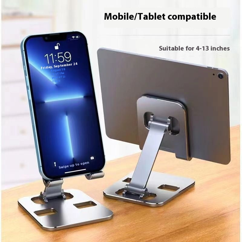 Rajustement multi-angle de pliage de bureau Porte-téléphone en alliage complet