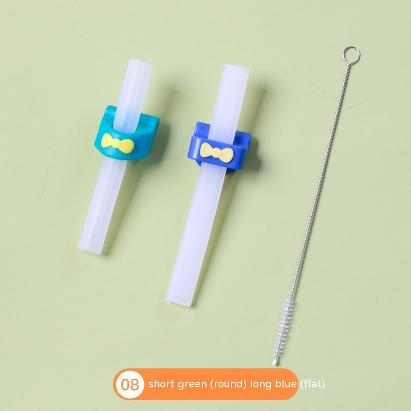 Supplément de nourriture pour bébé Soupe boisson eau silicone paille