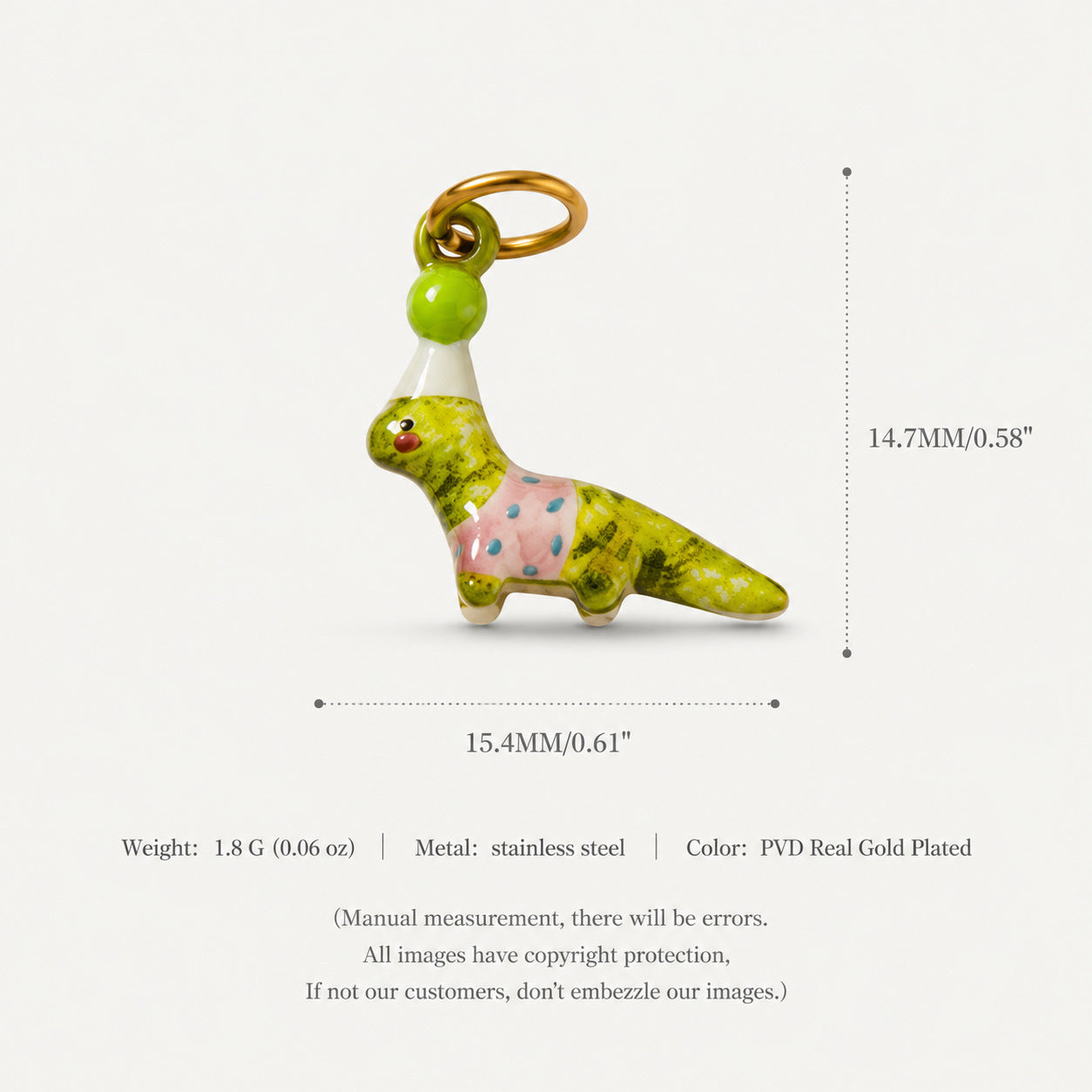 Puppy d'animaux série Zircon pendentif