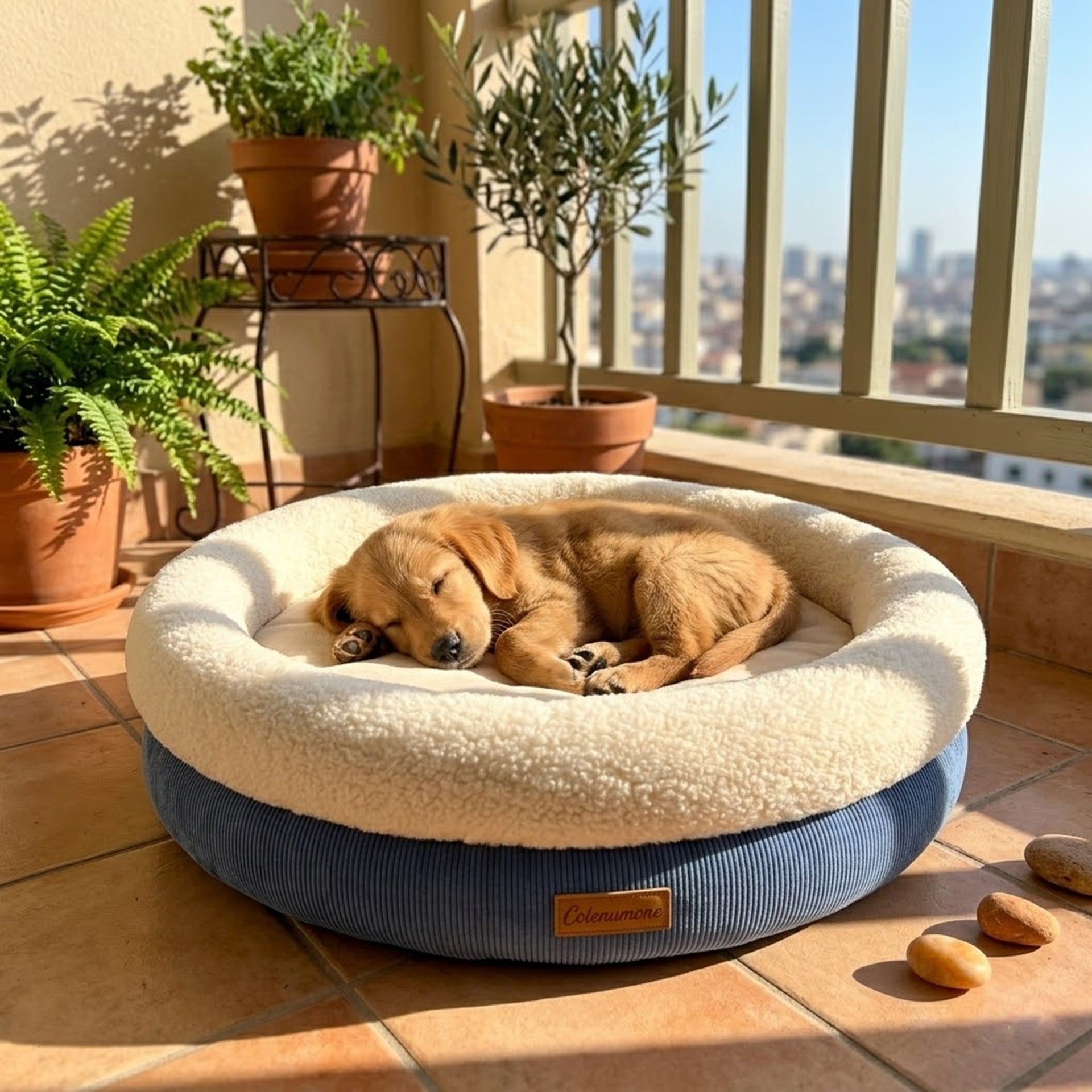 Lit de chien pour le printemps