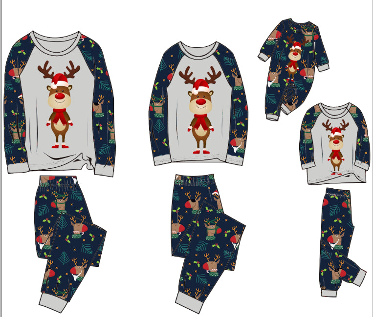 Pyjama de famille Costume bébé Noël Parent-enfant Pyjama