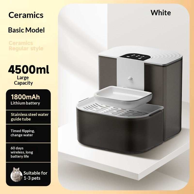 Fontaine d'eau pour animaux de compagnie thermostatique avec fonction d'inclinaison automatique Fl