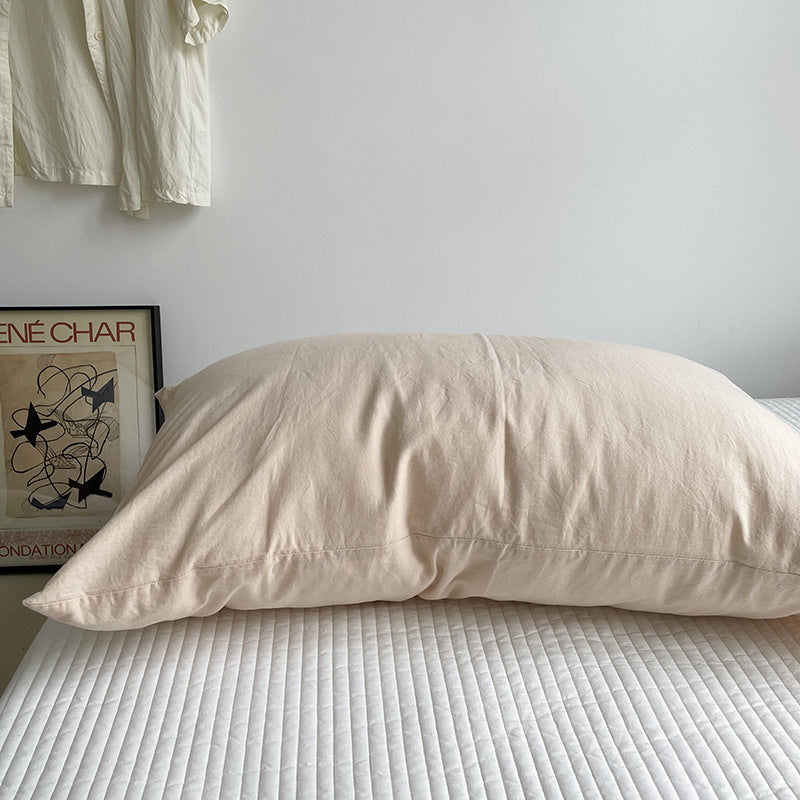 Coussin en coton lavé tout coton