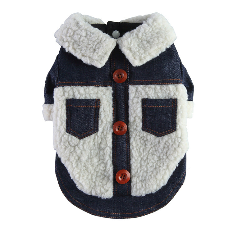 Pet Supplies Dog Breast Collar Hiver Vêtements Coton Coat Chest and Back Traction