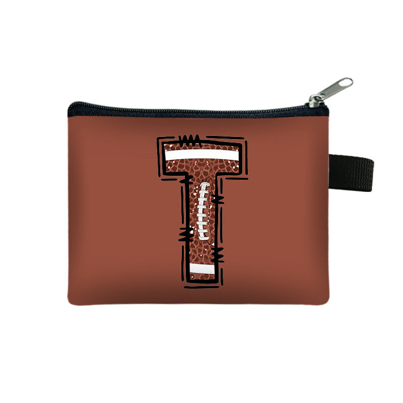 Creative Baseball Themed Lettre Coin Purse