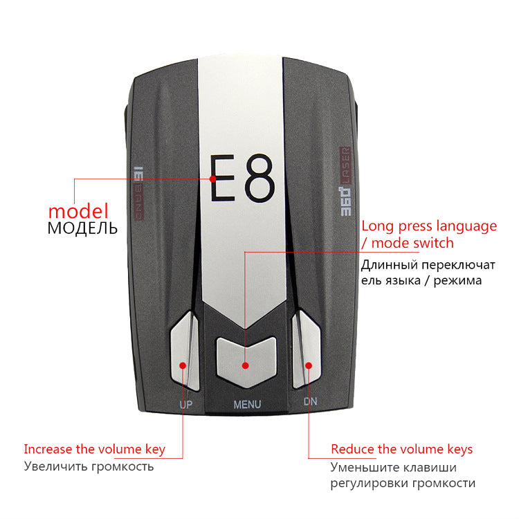 E8 Automobile mesure de vitesse de débit chien électronique