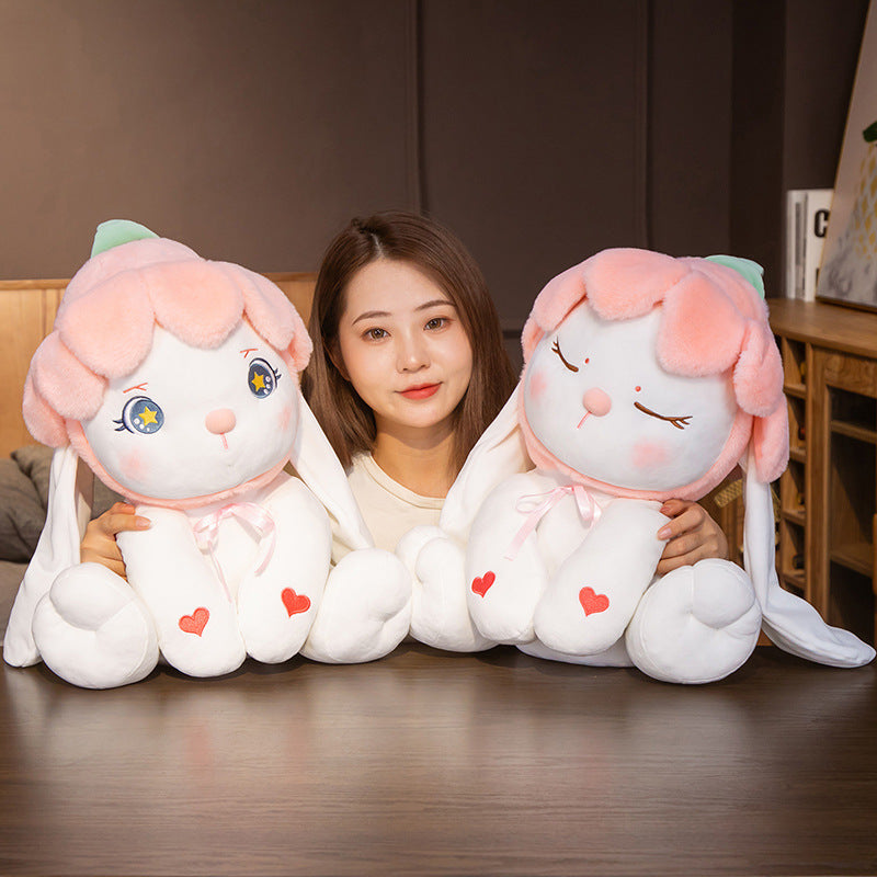 Mignon petit lapin divers styles de peluche jouet