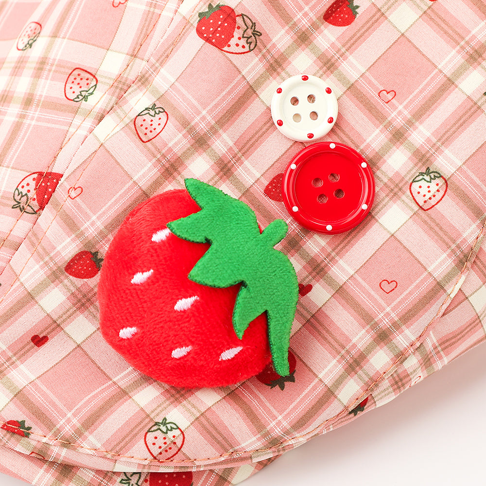 Casquette courte à pointure à pointure de fraise en trois dimensions pour femmes d'été - Energétique A