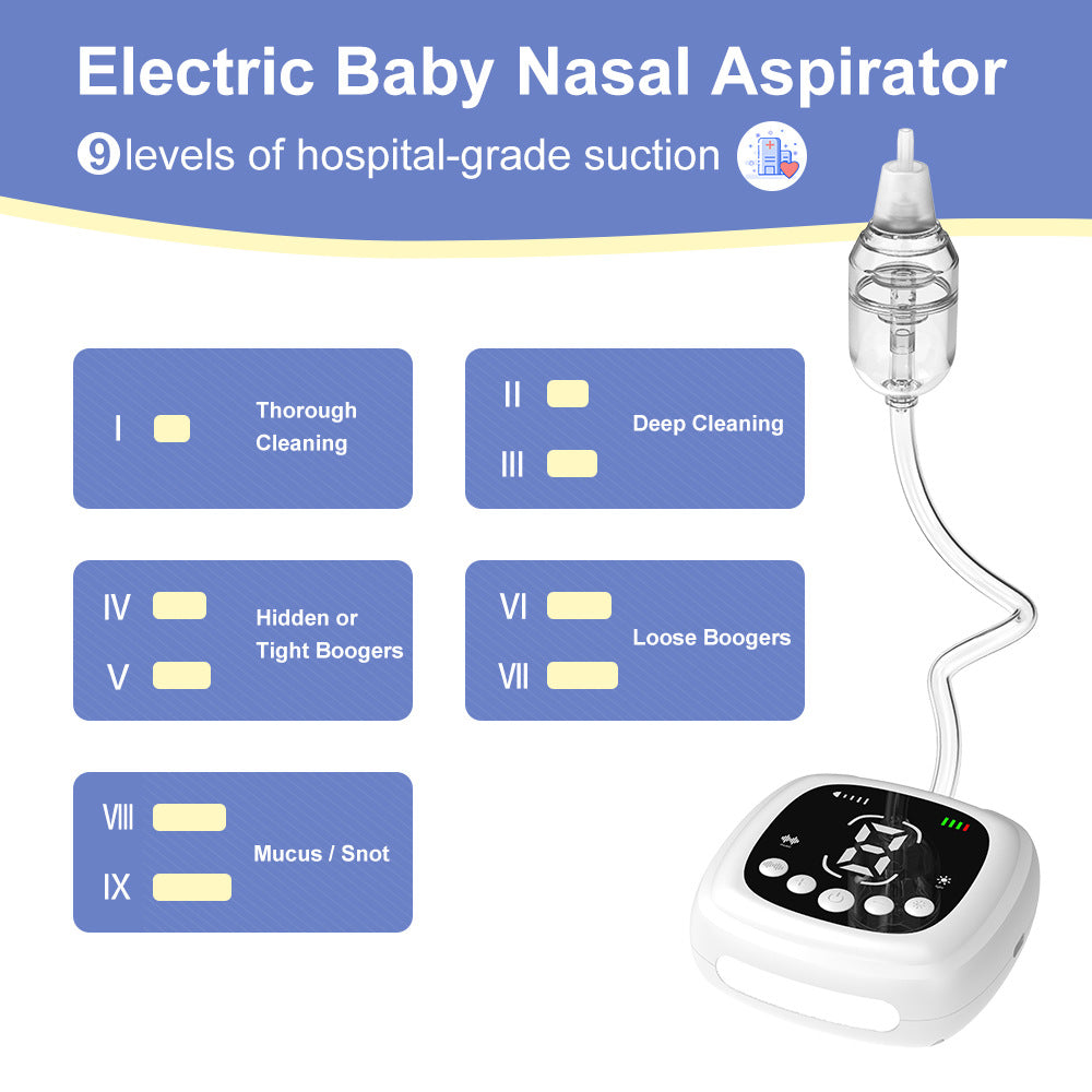 Aspirateur nasal électrique Produits pour bébés Nettoyeur de la cavité nasale