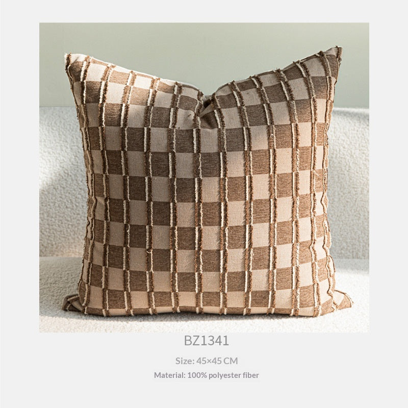 Retro-Marron Oreiller brun mi-century moderne lumière-Luxury Salon Canapé Coussin