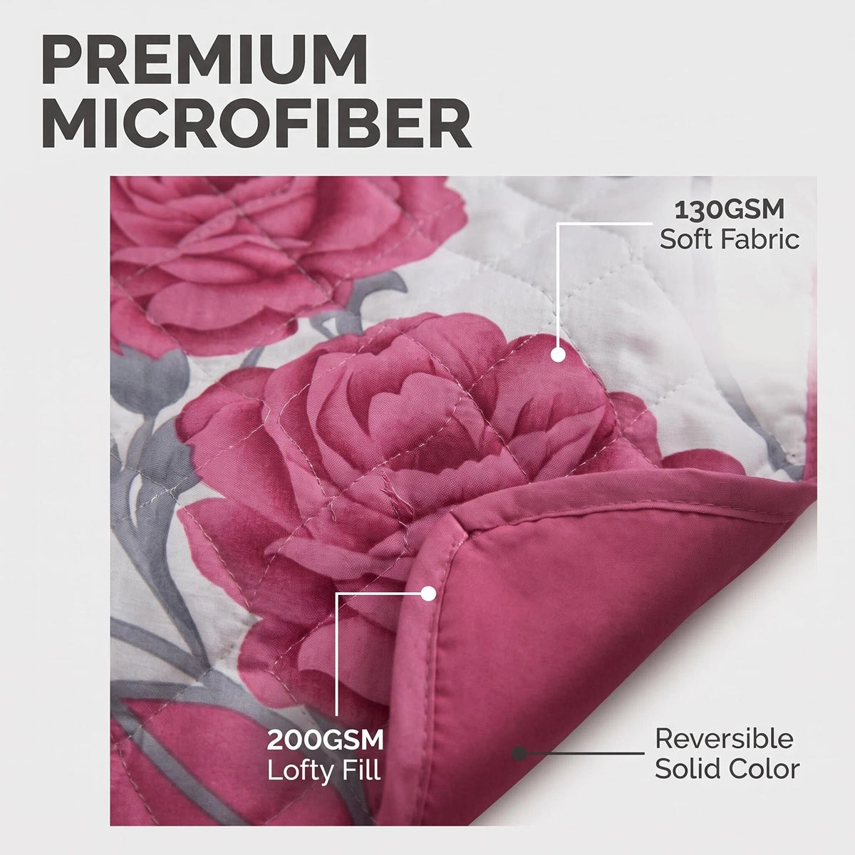 Couche de lit et rideau rose et rose blanc 9 pièces pour la Reine Et Roi