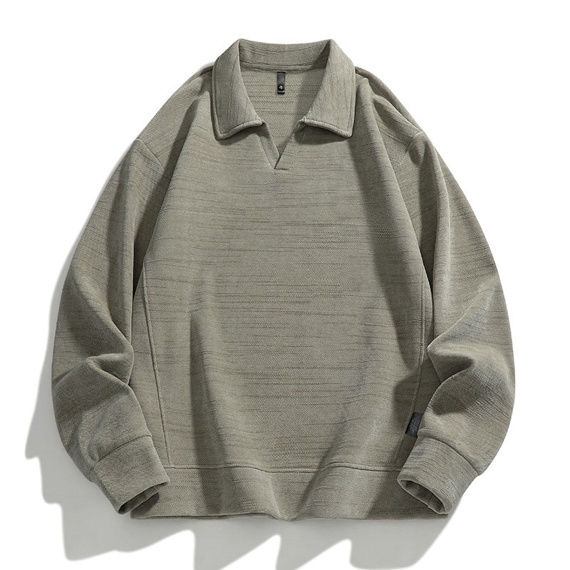 Haut du palonnier occasionnel masculin à manches longues pour l'automne Et l'hiver