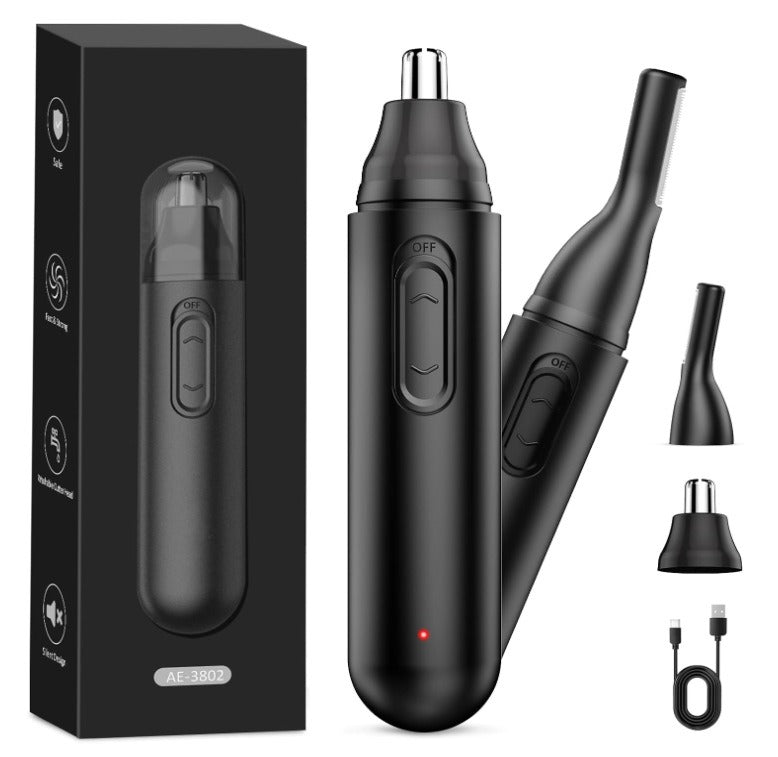 Électrique Nez Trimmer Set 2-en-1 Rechargeable Nez électrique Détachant les cheveux