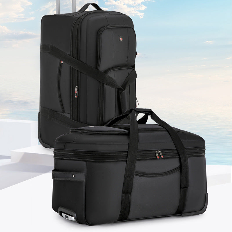 Femmes Travel Value Trolley Sacs à roulettes Oxford Waterproof Rolling Bagage Travel Ha