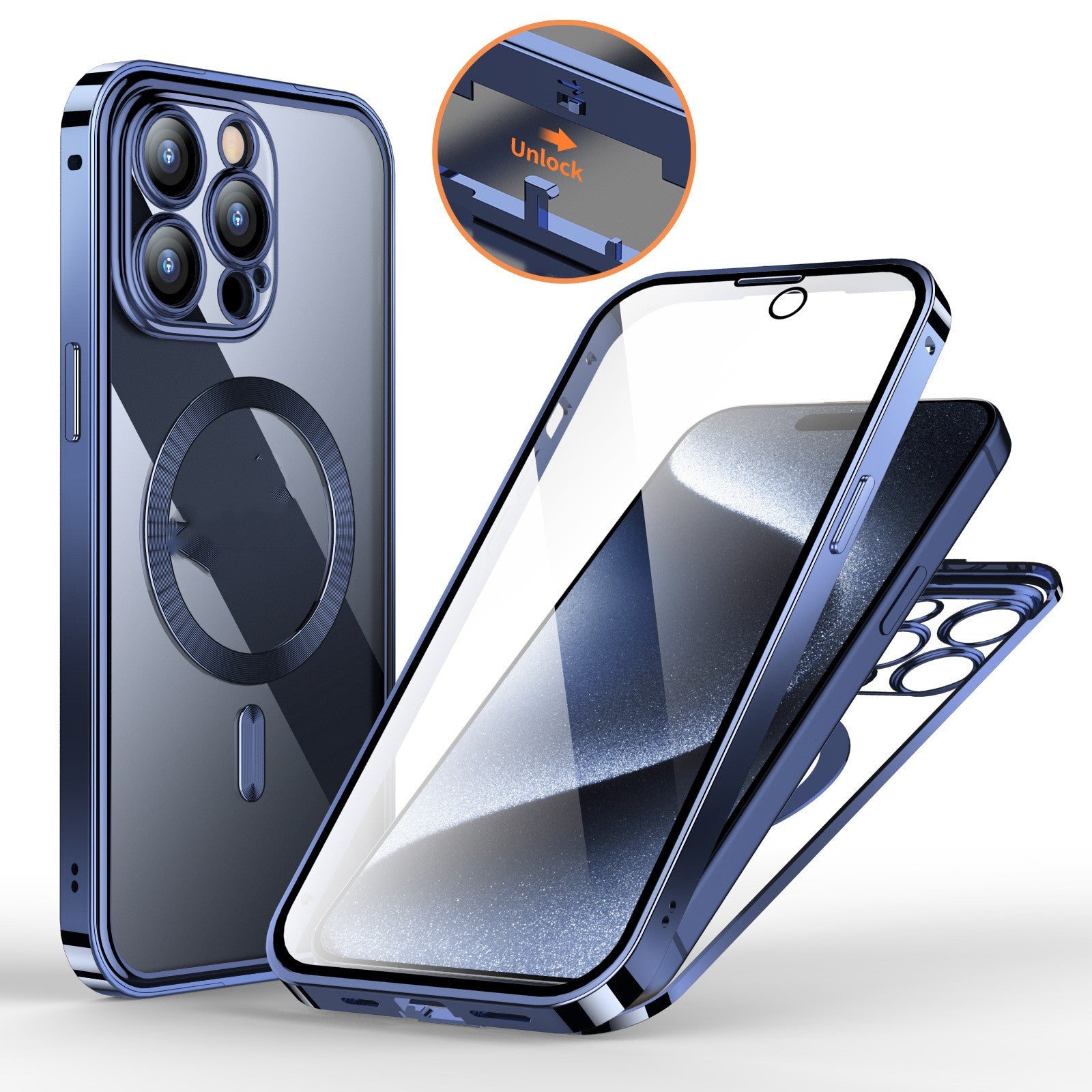 Clapet de téléphone magnétique à ressort HD