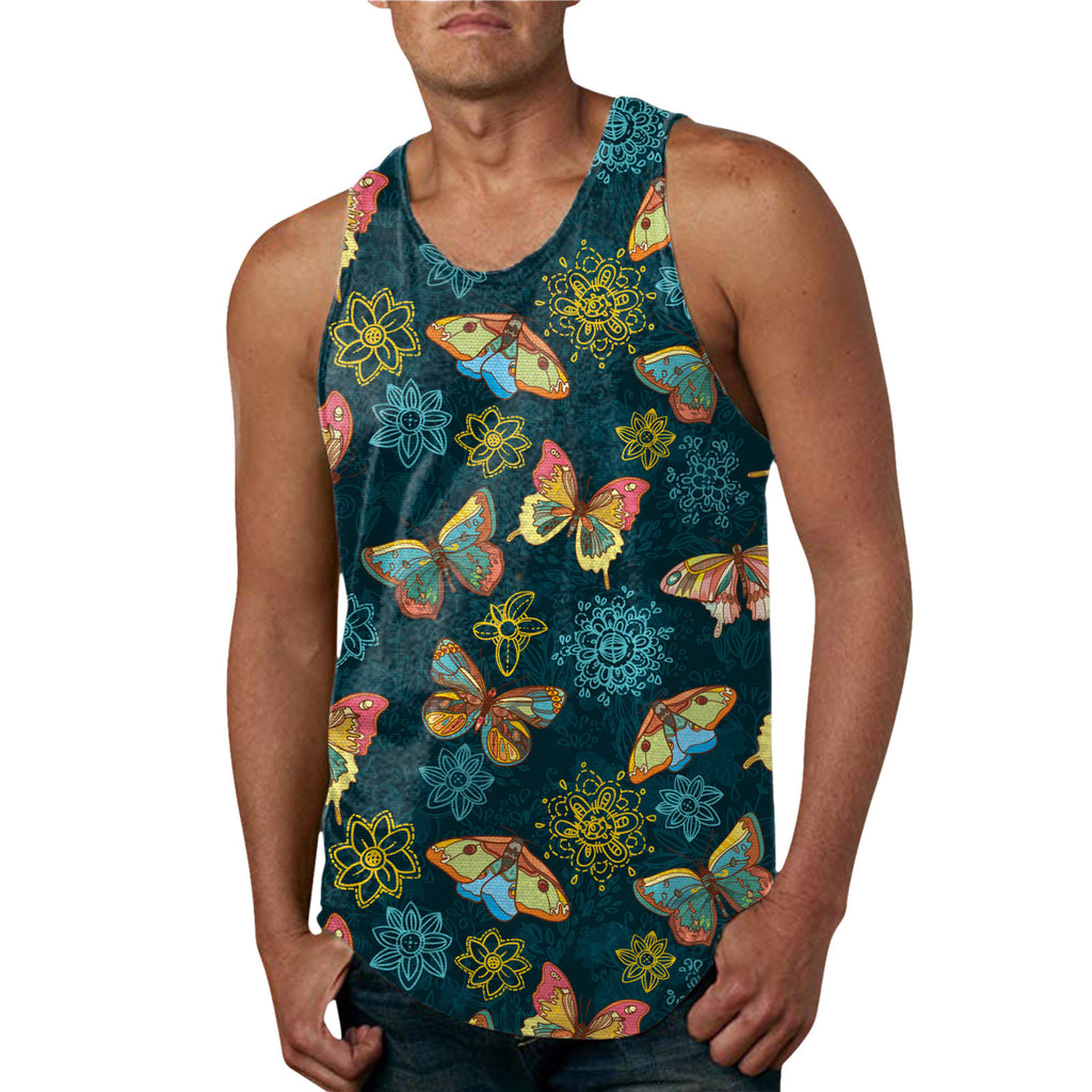 Hommes Arrivée d'été Hawaïen-Imprimer Veste Casual