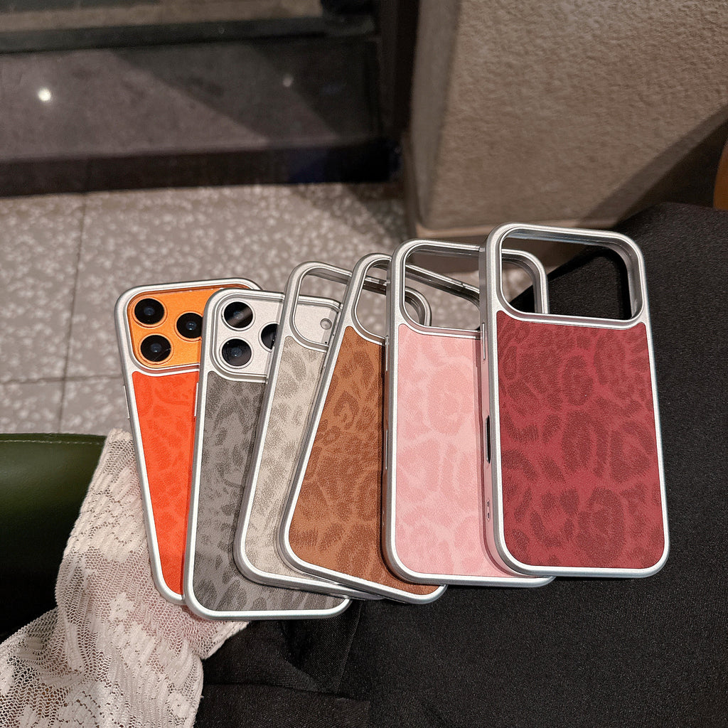 Étui de téléphone en cuir simple et polyvalent