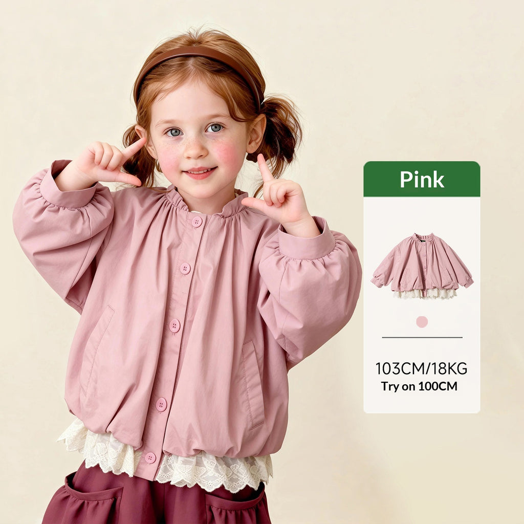 Veste à manches longues en dentelle à manches courtes