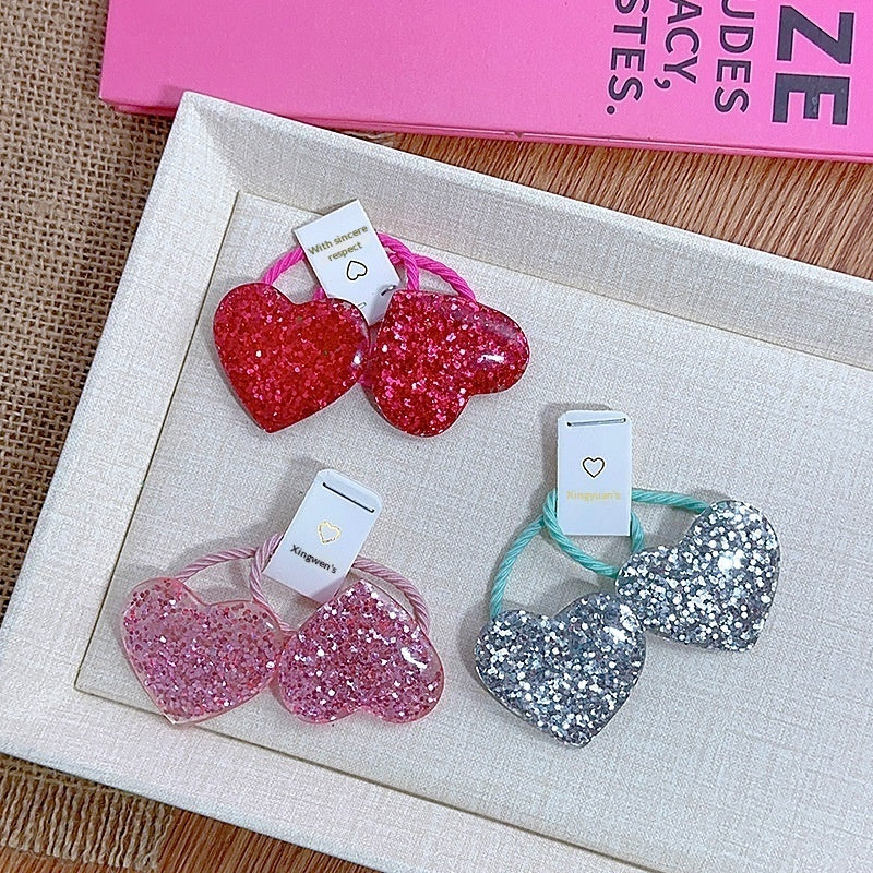 Petit lapin Accessoires de cheveux en résine pour enfants Bandeau et cravate de cheveux