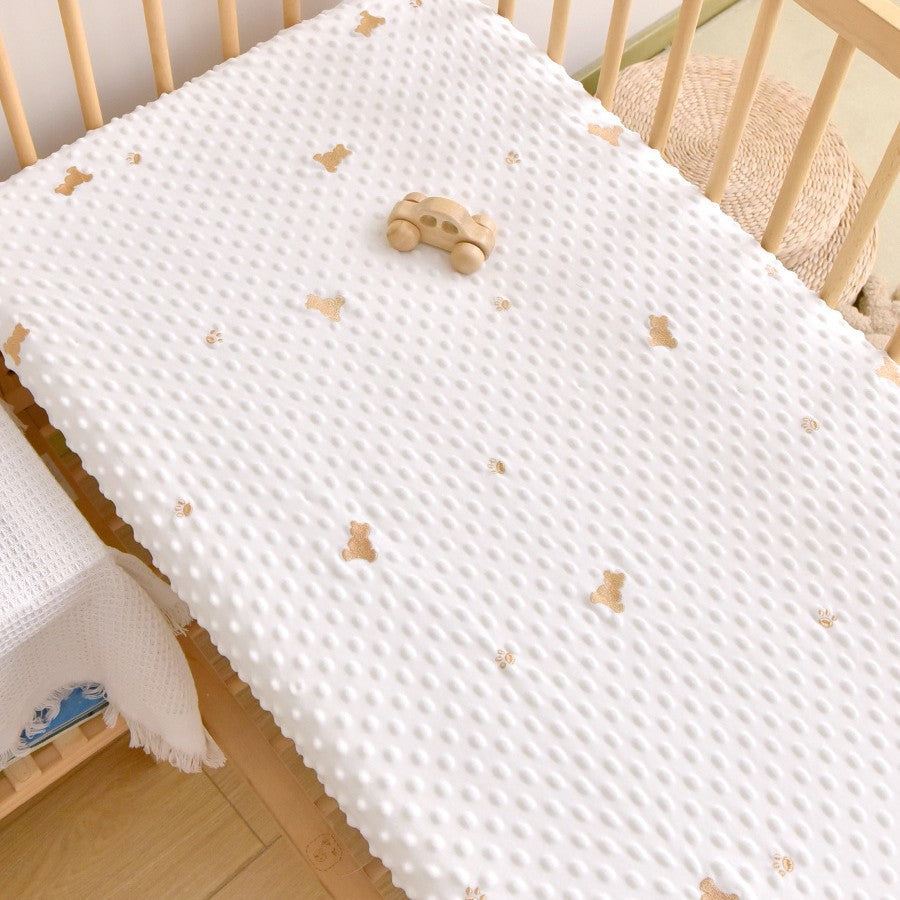 Feuille de dessin animé brodée pour bébé