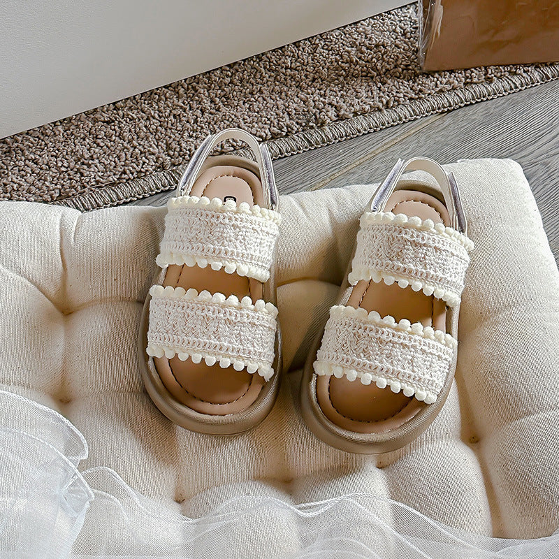 Les filles Ethnic-Style Casual Sandales rétro avec des semelles douces