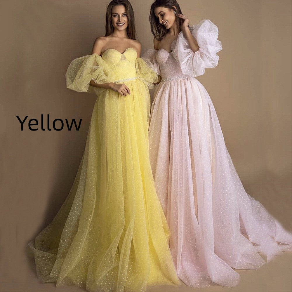 Le soir Tube Gown Top Retro Lanterne Fil de lumière