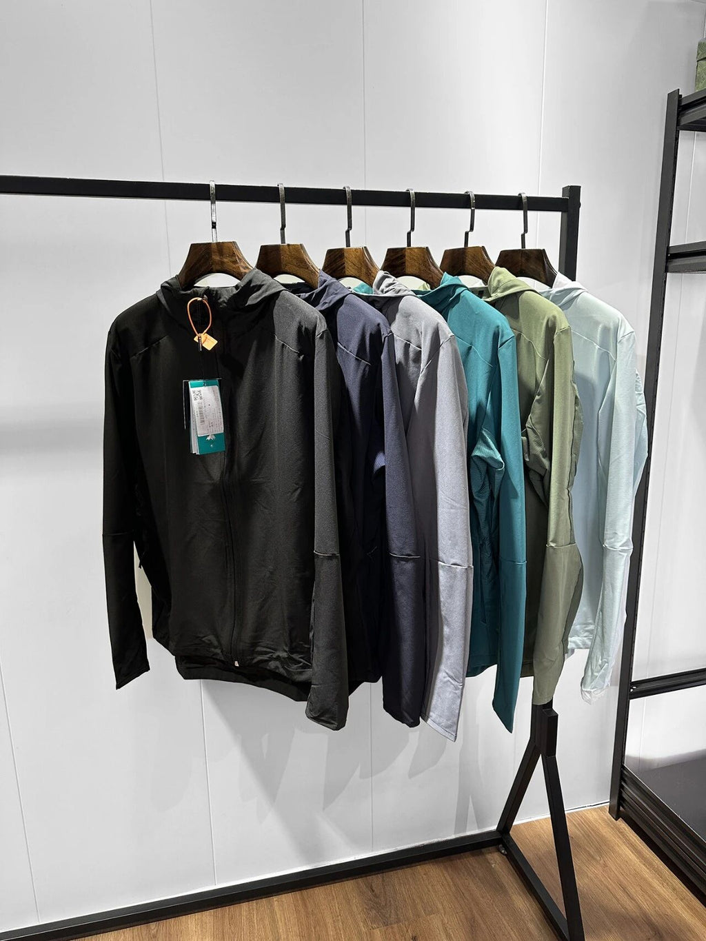 Rapide Dry Sun Protection Softshell Veste à capuche pour hommes