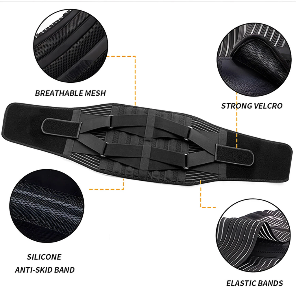 Ceinture réglable de soutien lombaire pour hommes femmes douleur