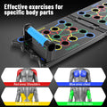 Planche pliable multi-usages portable avec poignées et bandes de résistance - Fitness