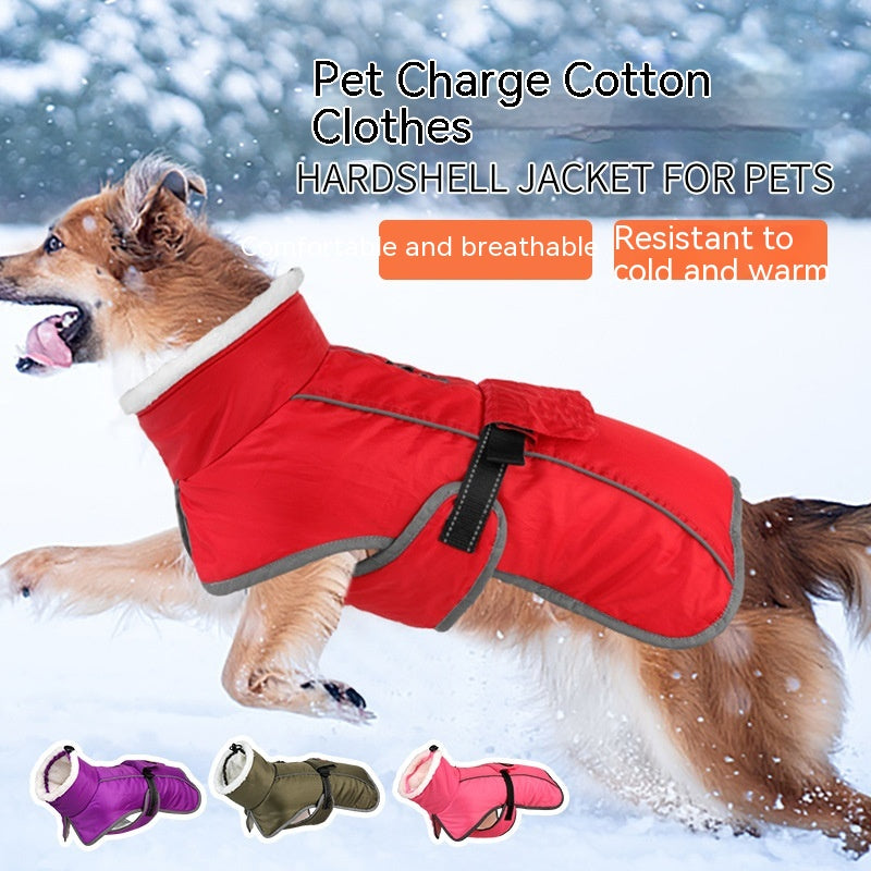 Hiver Grand chien Golden Retriever Jarre Aero Bull Corgi Puppy vêtements chaud