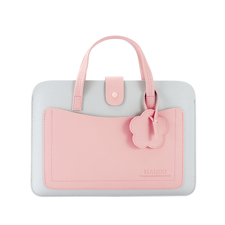 Portable 13 pouces sac d'ordinateur fleur mince