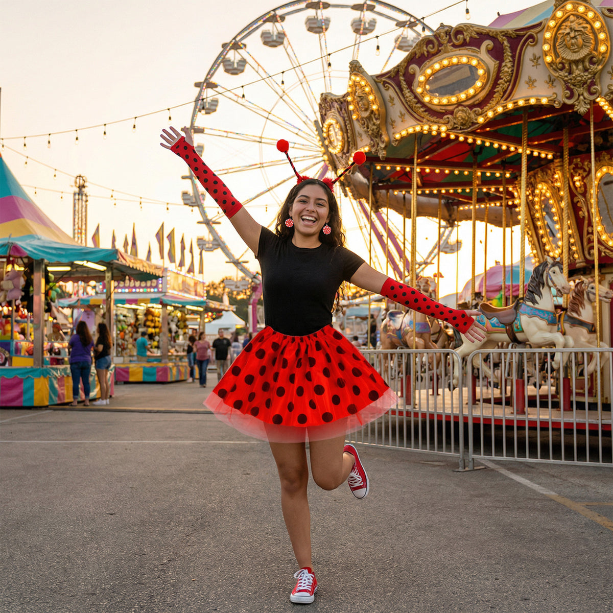 Costume de Ladybug avec jupe Tulle & Accessoires