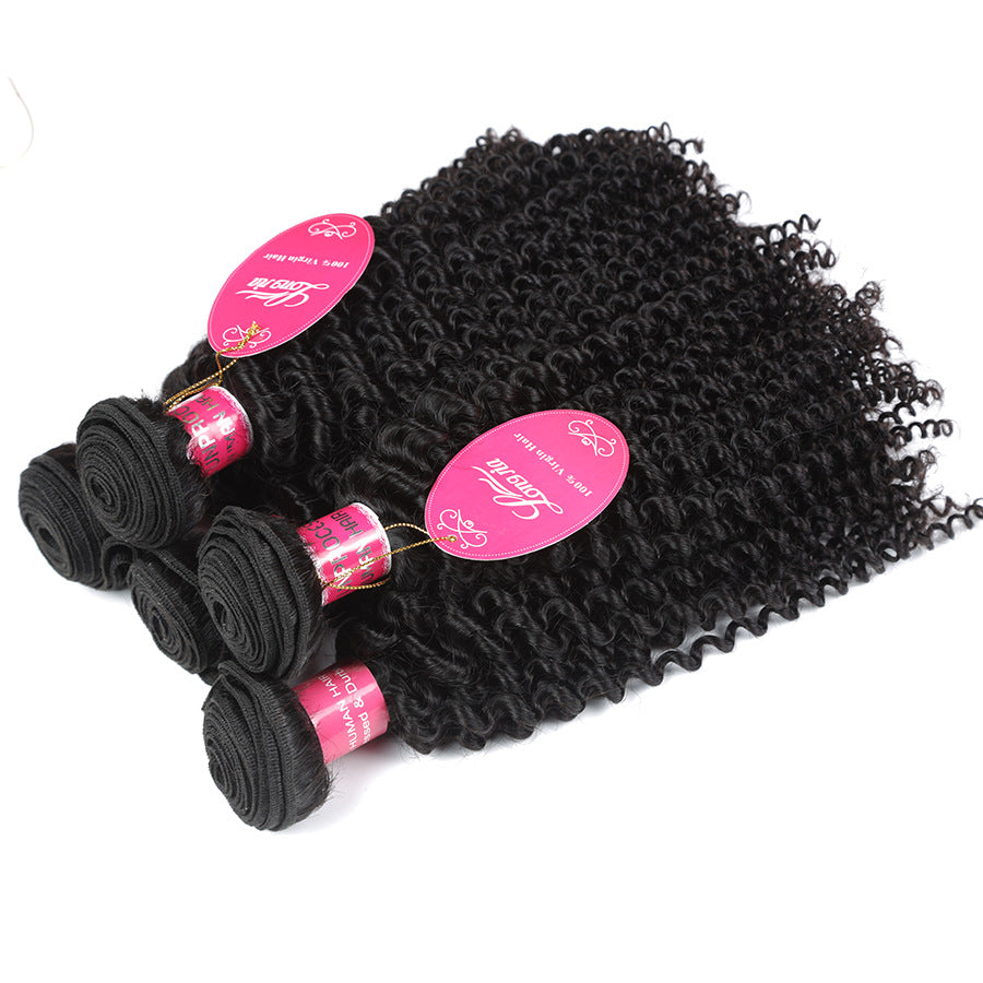 10A Ensembles de cheveux humains brésiliens profond bouclé Weave