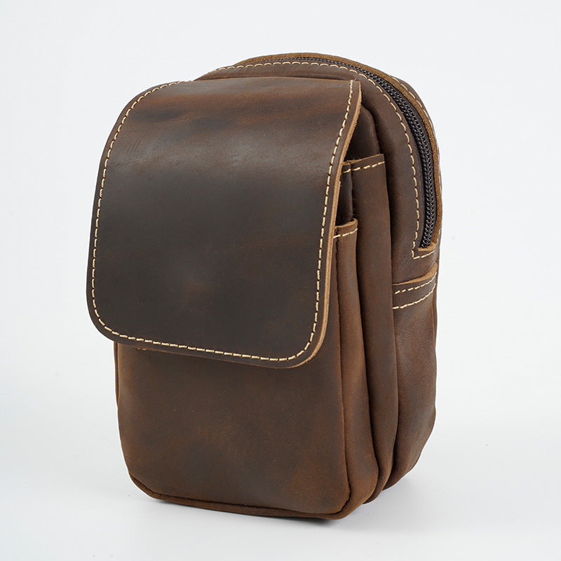Sac en cuir véritable en cuir pour hommes Cowhide Durable