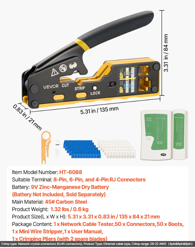 VEVOR Crimping Tool