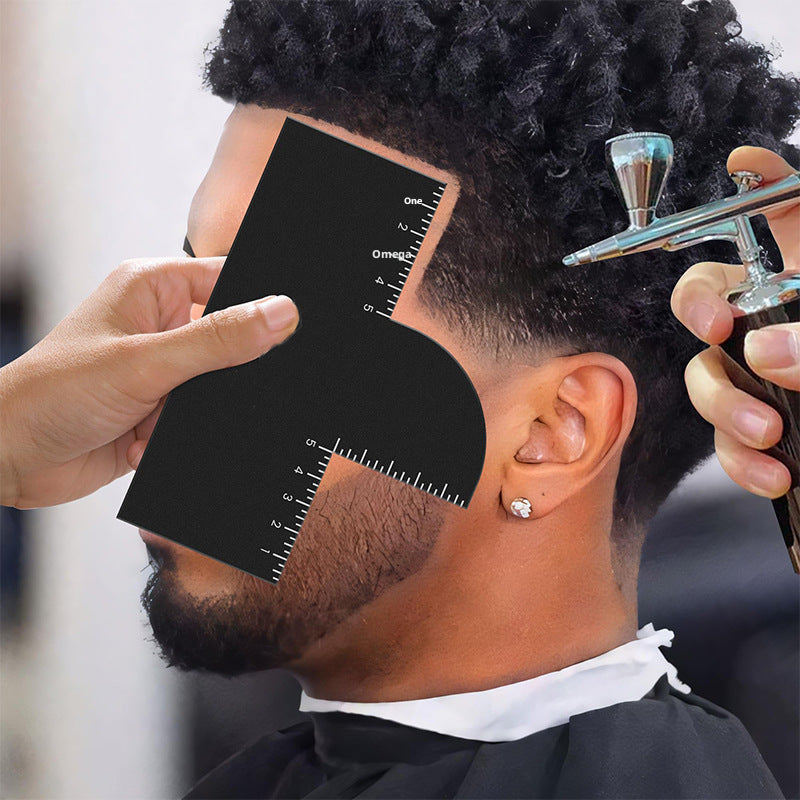 Coiffure coiffante card-hairline bord aligné W1506-noir-pvc matériau-1 pièce
