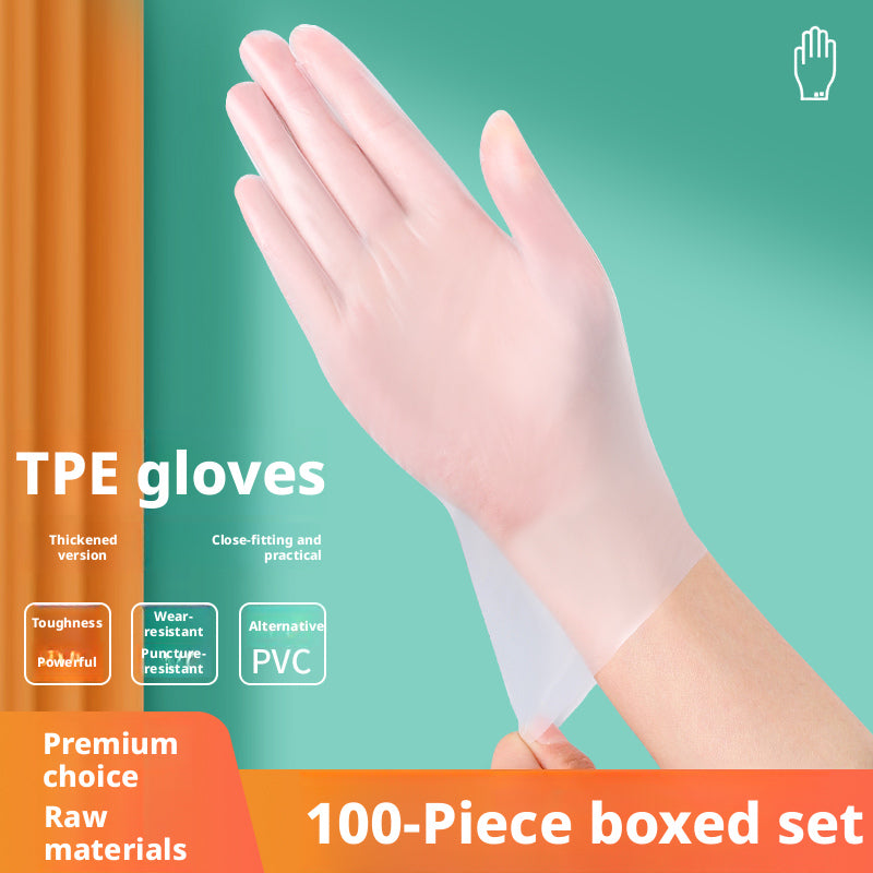 Gants jetables-TPE grade alimentaire-100 L taille-boîte