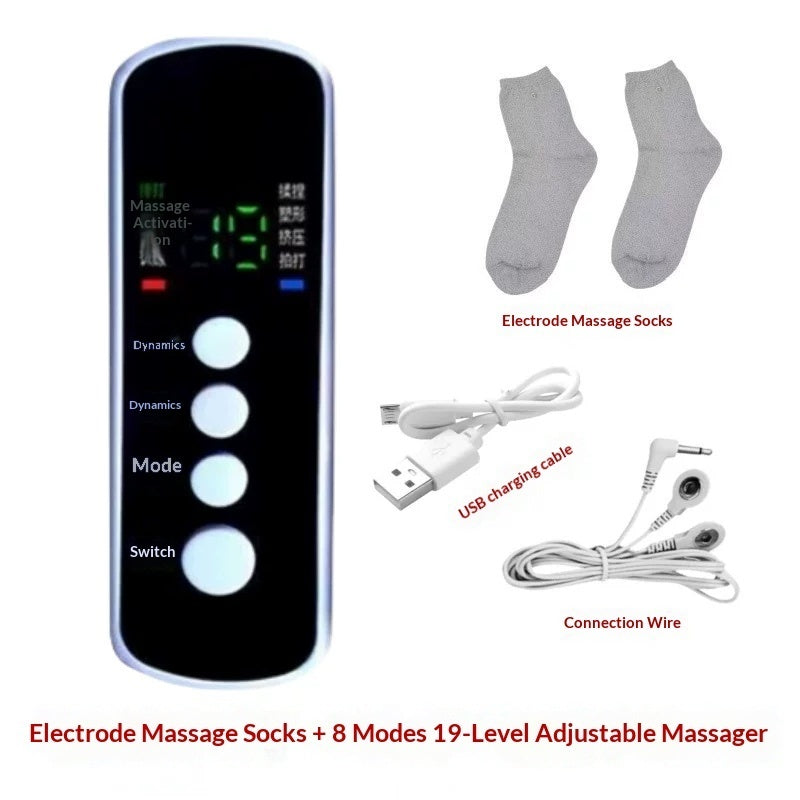 Chaussettes de massage des pieds pulsés microcurrentes