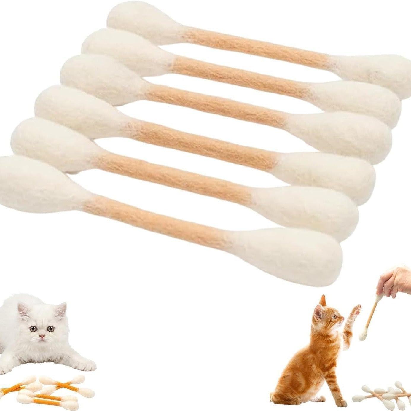 Jouet de chat Large coton Swab Cat Teaser Wand