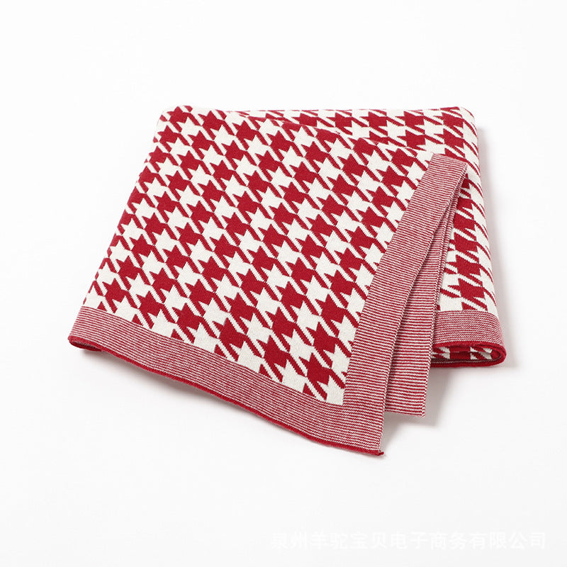 Couverture en maille pour bébé Jacquard