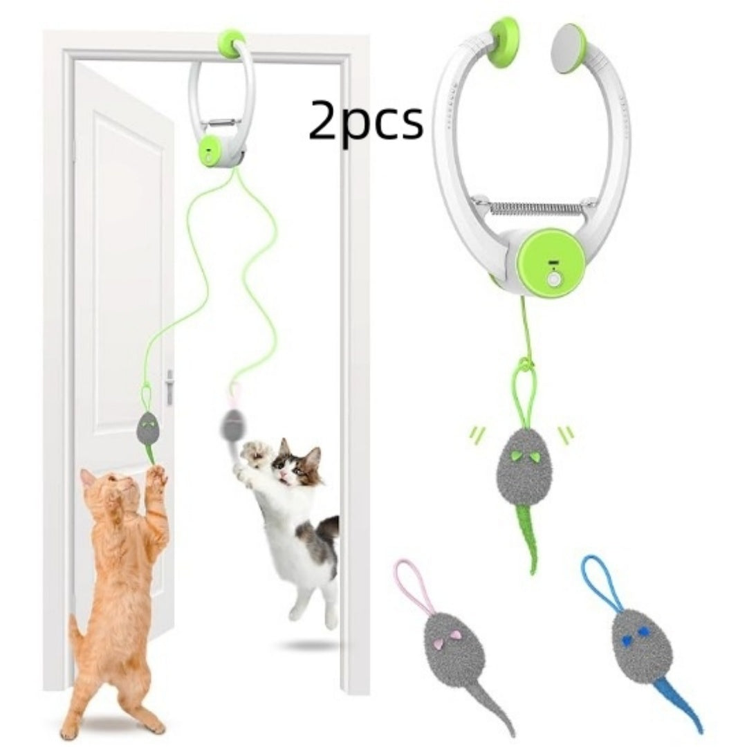 Couleur Beating Souris porte-porte électrique suspendu Automatic Interactive Toy