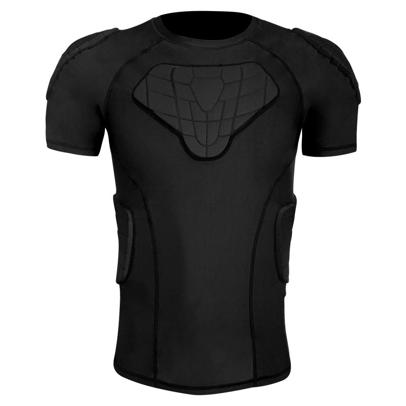Vêtements anticollision de football Tight Basketball à manches courtes