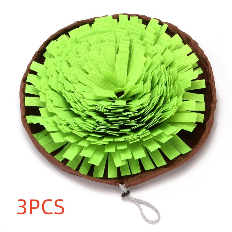 Pet Dog Food-Dispensing Sniffing Training Bowl Puzzle Stress-Relief Scent Training