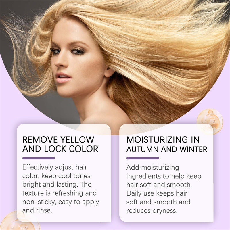 Masque kératine pour cheveux violet