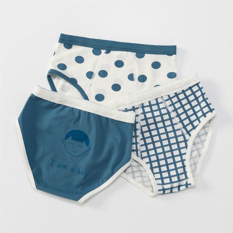 Sous-vêtements en coton pour enfants Cartoon Simple Boxer