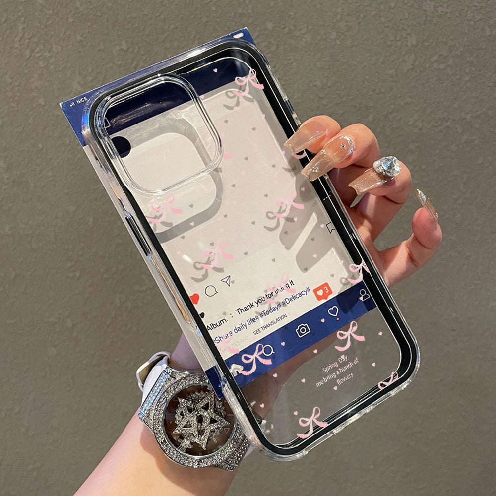 Bow plein écran pour 17Pro Max Mobile Phone Protection Case