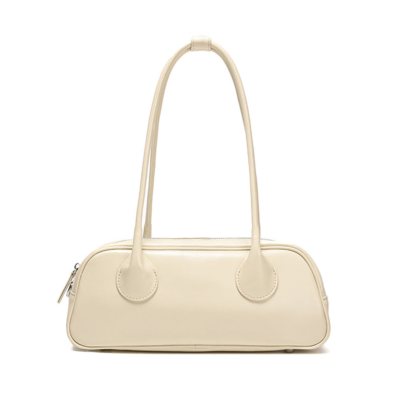 Sac sous-armure en cuir véritable minimaliste pour femmes