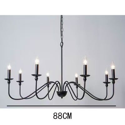 Moderne Simple et léger Luxury American Wought Iron Chandelier