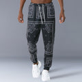 Pantalons de jogging retro imprimés Pantalons à pantalons occasionnels